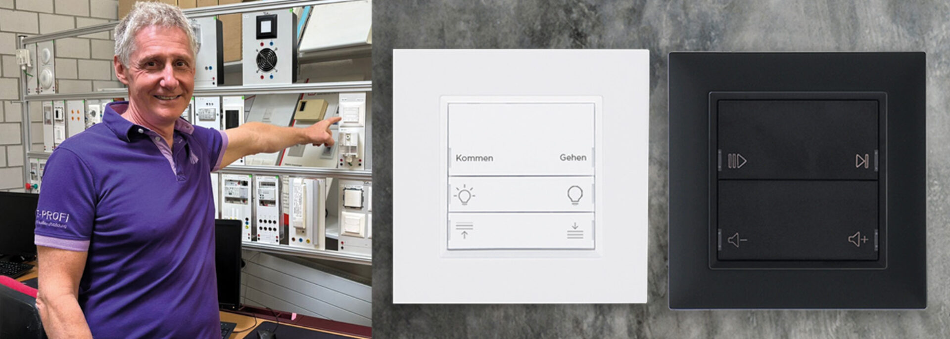 KNX Taster PLAYN e profi 1