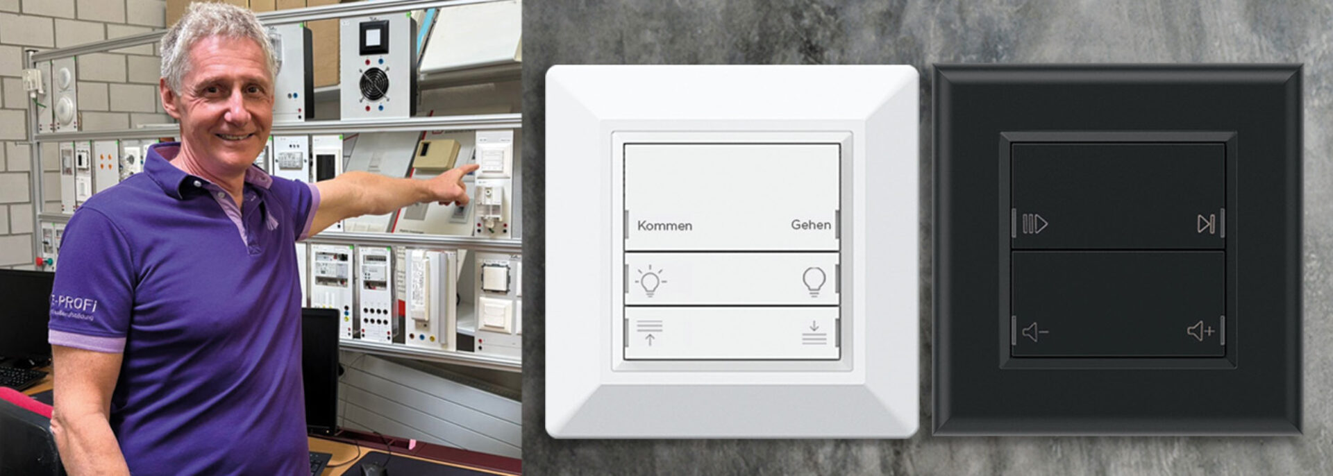KNX Taster PLAYN e profi 1